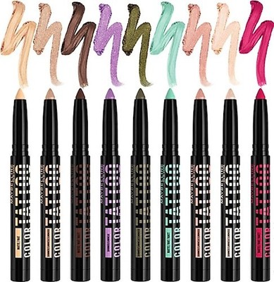 MAYBELLINE Color Tattoo Longwear Multi-Use Eye Shadow Stix, Eye Makeup B3G1 FREE