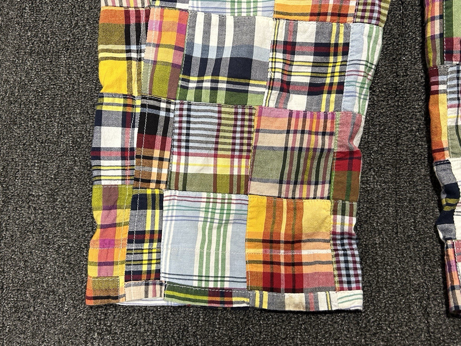 J Crew Patchwork Capri Length Colorful Pants Size… - image 4