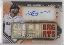2021 Topps Triple Threads Relics Amber 12/18 Xander Bogaerts #TTAR-XB3 Auto v9t