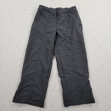 Nike Track Pants Womens XS 0-2 VTG Y2K Black Performance Embroidery Activewear