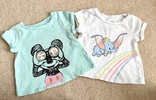 Disney, 12 Month, Mickey And Dumbo, 100% Cotton Tees