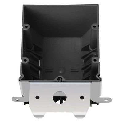 Black 2-Gang Adjustable Outlet Box, 34 Cubic Inch. Capacity  6'' Length x 3