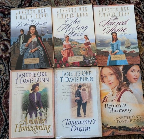 Lot of 6 Janette Oke & T. Davis Bunn Christian Romance Books - Paperback Set - Picture 2 of 7