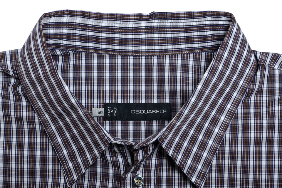 Dsquared2 Men's Multi-Color Plaid Button Down Shirt US XS S M L XL - Image 4 of 4