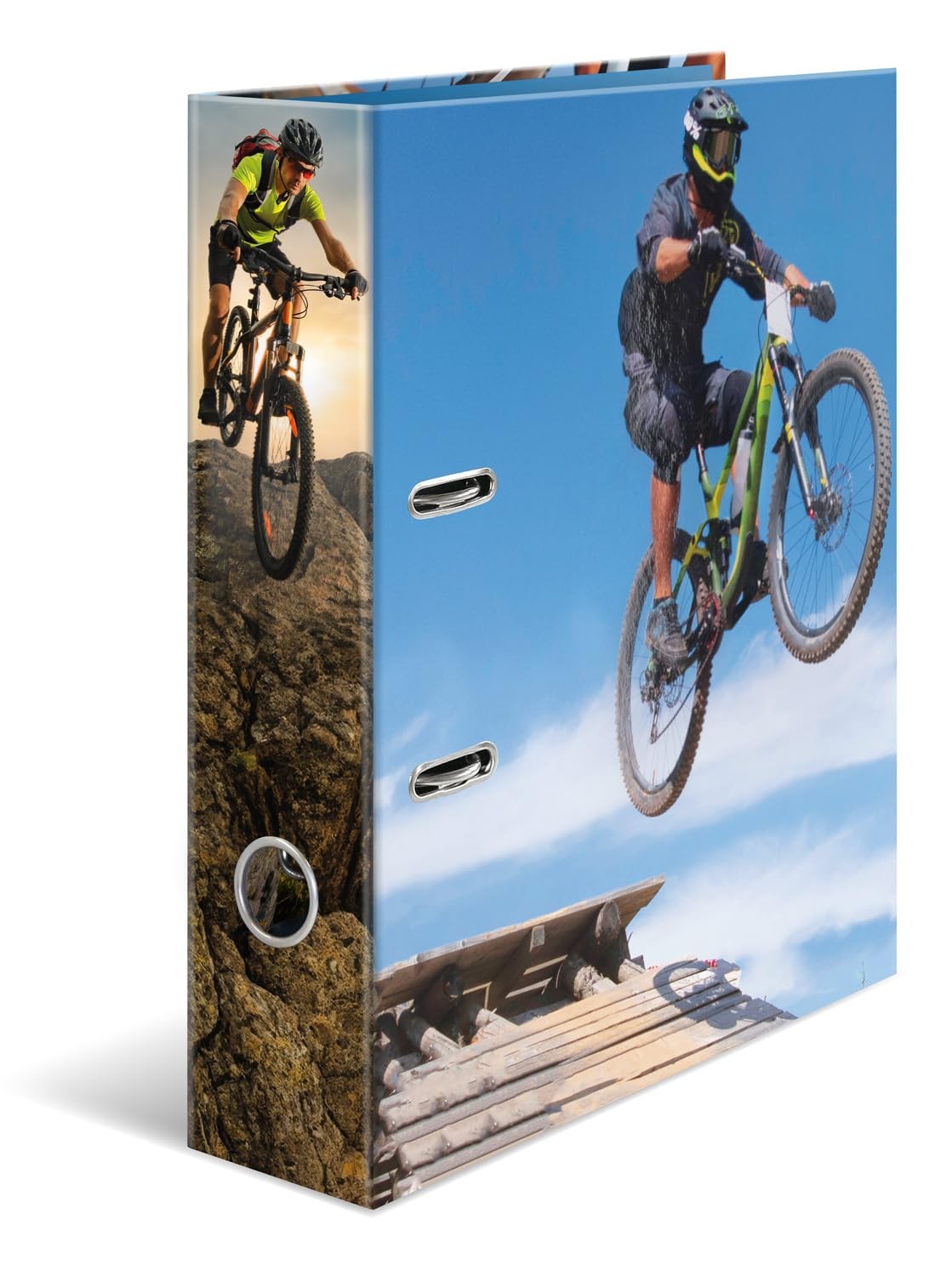 HERMA A4 Lever Arch File Mountain Bike 70mm Spine Heavy Duty Folder with Sport 4990₽