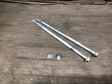 Vintage Set Of 2 Older Mighty Tonka Axles 7 1/2  Long Cap Nuts On Both Ends