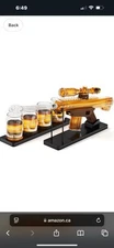 Kollea Whiskey Decanter Set for Men, Gun Decanter Set with 4 Bull...