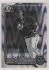 2022 Bowman Draft Chrome Black & White RayWave Refractor Yiddi Cappe 0q0m