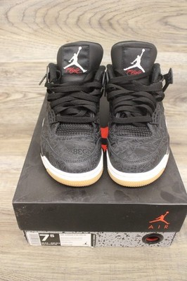 Air Jordan 4 Retro Laser Mens Size 7.5 Black Gum CI1184-001  display picture 3
