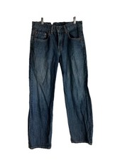 Levis 550 Relaxed Fit Medium Wash Blue Denim Jeans Youth Size 16 Reg 28x28