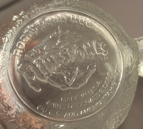 McDonald's RocDonald's Vintage Flintstones 1993 Frosted Glass Bedrock Mugs (4) - Picture 15 of 19