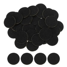 120pcs 15mm Self-Adhesive Black Felt Circles for Crafts