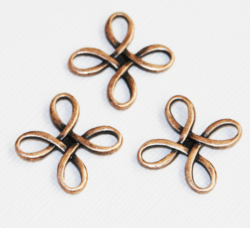 12 pcs of square flower links 23.5mm, zinc alloy connectors availavle 5 colors - Picture 8 of 10