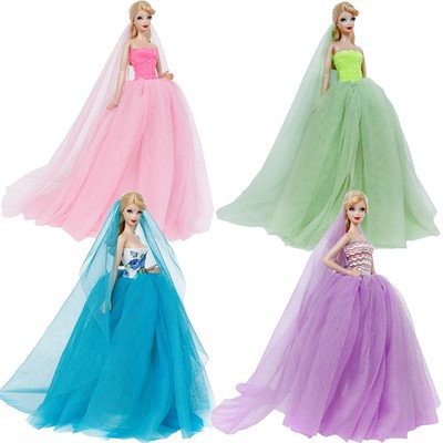 Prinzessinnenkleid Fur Barbie Hochzeitskleid Gelb Accessoire Ball Kleid Wie Schn Barbiepuppen Zubehor Von Mattel Modepuppe Perunanovaconsciencia Cat