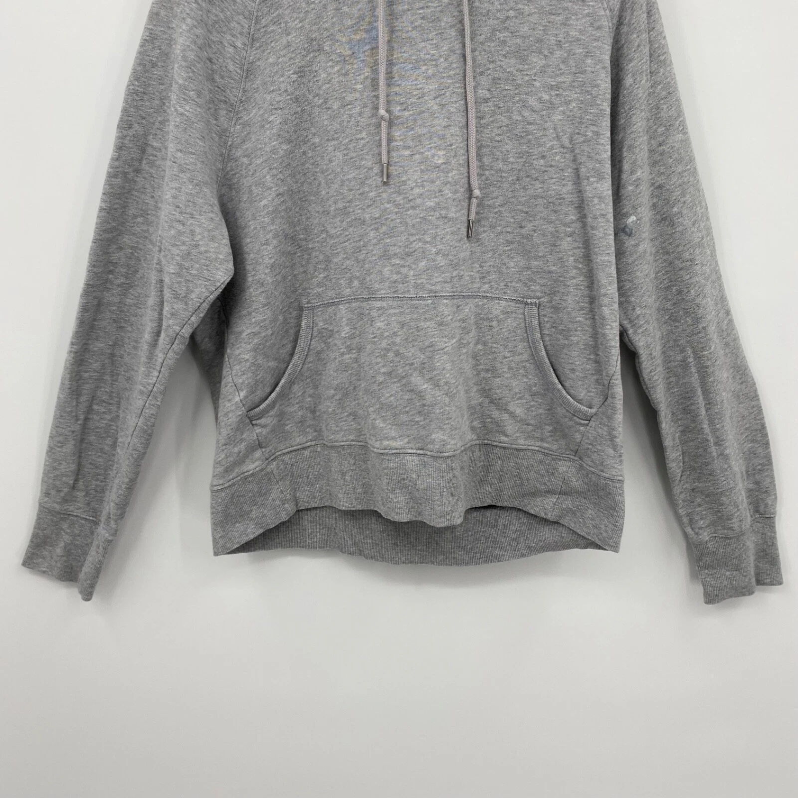 UNDERCOVER Felpa donna Victoria's Secret Sport VSX manica lunga con cappuccio tinta unita grigio taglia L