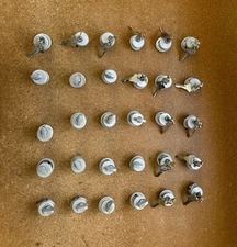 Lot of 15 keyed mortise lock cylinders and 15 thumbturns XWIO