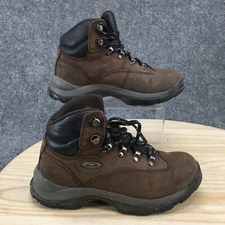 Hi Tec Boots Womens 6 Altitude Waterproof Hiking Ankle Bootie Brown Leather