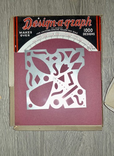 Kit de arte precursor de espirógrafo de diseño de juego vintage de 1930 - Imagen 3 de 10