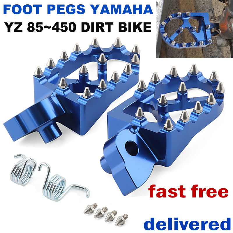 2X Wide Foot Peg Pedal For Yamaha YZ85 YZ125 YZ250 YZ250F