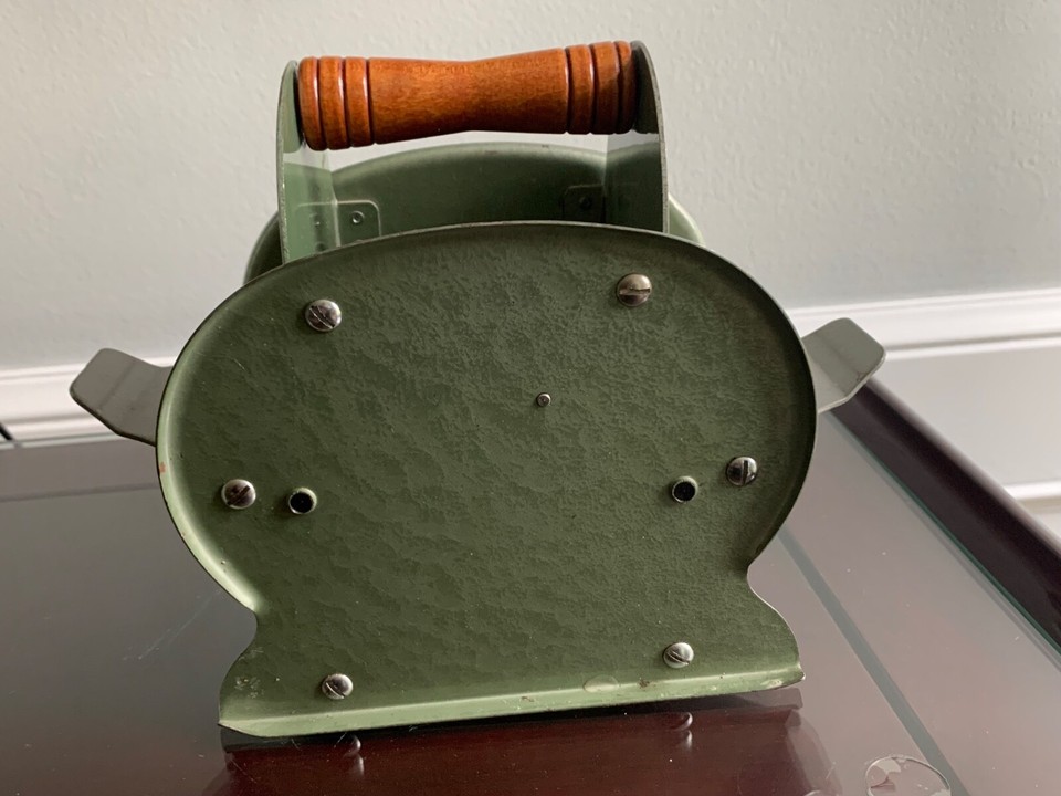 Vintage Nestor Johnson Metal & Wood Hand Crank Card Shuffler eBay