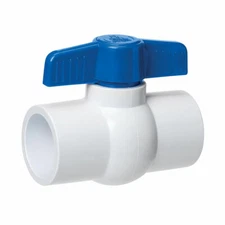 Primex 90938 1 Inch PVC Slip Ball Valve - Blue Handle