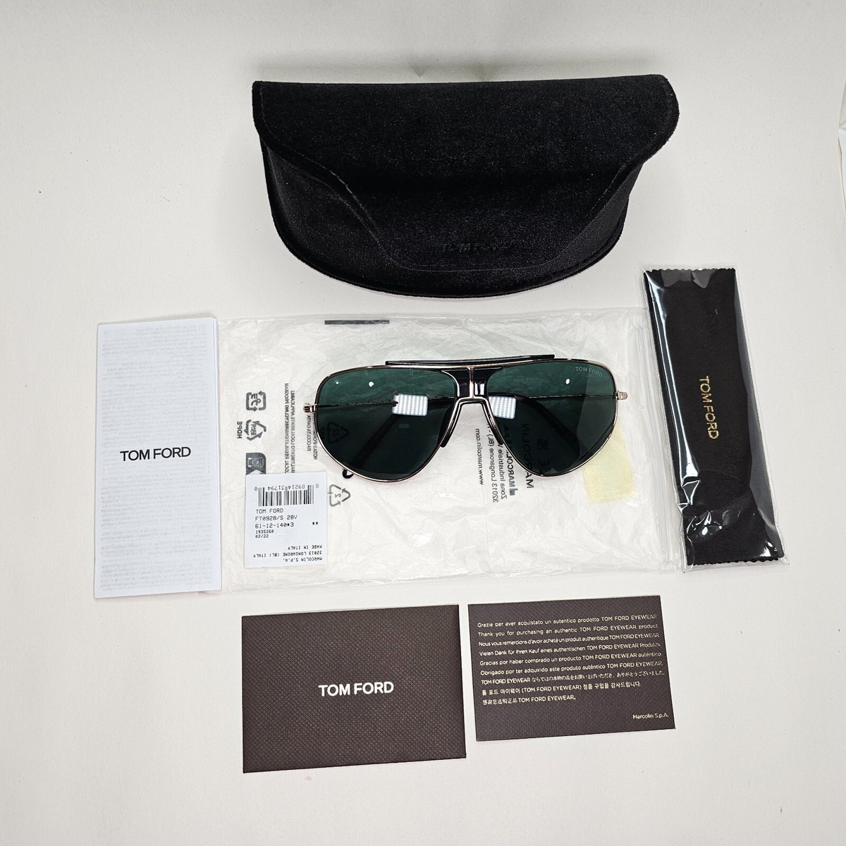 New, TOM FORD Addison Sunglasses TF928 28V Authentic Tom Ford - Addison Sunglasses - Pilot Sunglasses - Rose Gold  main image 2