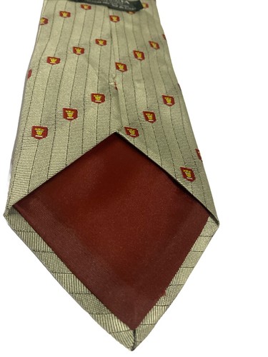 Coat Of Arms Men’s Grey 100% Seta Soie Silk Seide Made In Italy Tie Necktie vtd - Picture 3 of 5