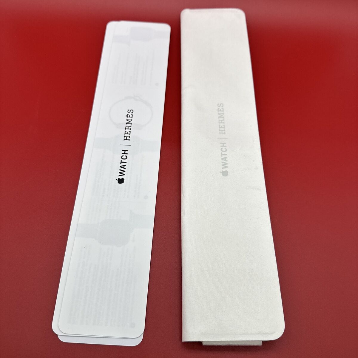 Hermes Complete EMPTY Apple Watch Box & Dust Bags Only Case Hermes Complete EMPTY Apple Watch Box & Dust Bags Only Case