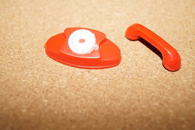 BARBIE Red Rotary Dial Telephone JAPAN - TLC