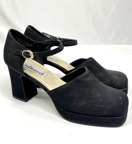 Vintage 90s Chunky Platform Heels Size 