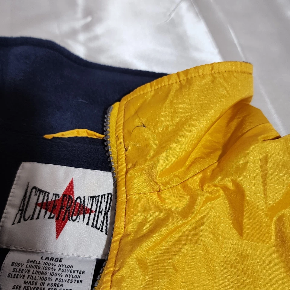 Active Frontier куртка желтый синий съемные рукава трек куртка мужская большой - Изображение 2 из 4