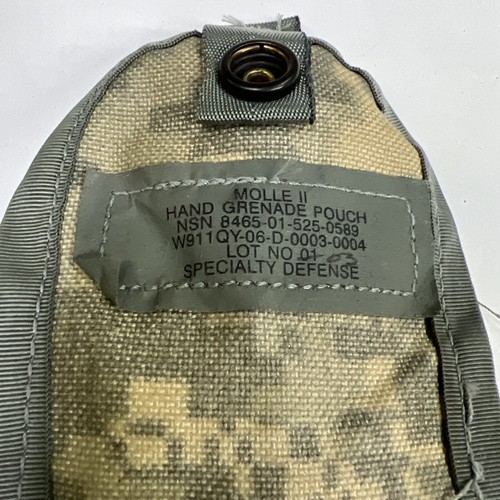 US Military Army Hand Grenade pouch ACU camo Molle II NSN 8465-01-525-0589 vgc - Picture 12 of 19