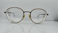 Vintage Titmus Brown Gray Metal Oval Sunglasses FRAMES ONLY