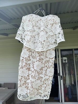 Cooper Street Strapless White Lace Dress Size 10 Australia