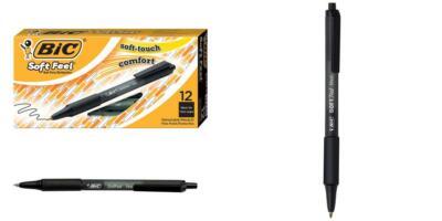 BIC SCSM361BK Soft Feel Retractable Ballpoint Pen Black 1mm Medium 36/Pack