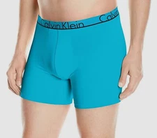 $45 Calvin Klein Mens Underwear Blue Nu8640 Cotton Stretch Boxer Brief Size S
