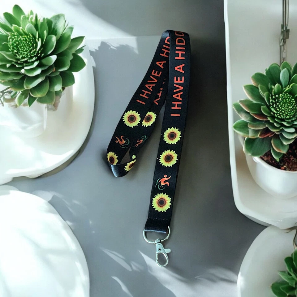 Paquete de tarjeta de identificación y cordón de PVC I Have A Hidden Disability Foto 4 de 4