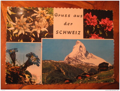 ZERMATT Gruss Aus Der Schweiz Matterhorn Cervin Mountains Pro Infirmis Health Ca