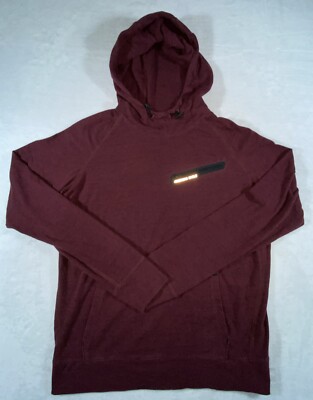American Eagle Flex Active Hoodie Mens M Dark Red Pullover Classic Fit