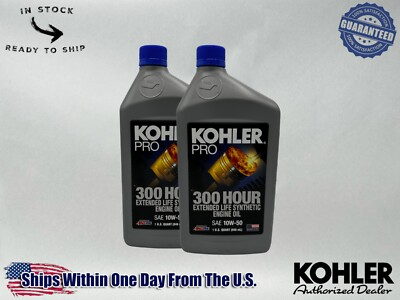 #ad #ad Kohler Genuine OEM Pro SAE 10W 50 Extended Life Synthetic Oil 25 357 72 S 2PACK $43.53