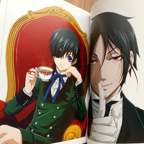 Black Butler Kuroshitsuji Black Record TV Anime Arte Illustrazione Libro - Foto 7 di 12