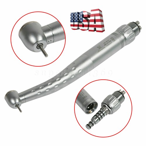 Dental High Speed/Fiber Optic LED E-generator Handpiece 4/6Hole Air Tubine US - Foto 23 di 90