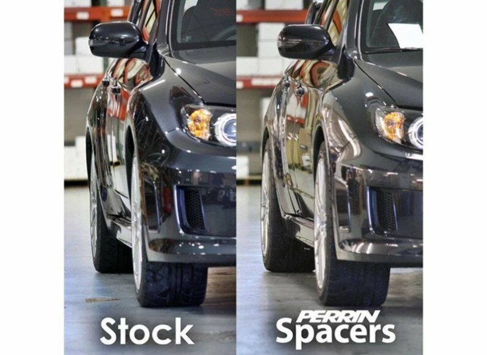 Espaciadores de ruedas Perrin negros de 15 mm para 05+ STI - PSP-WHL-115BK Foto 4 de 4