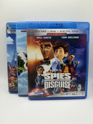 Family Movie Blu Ray Lot Animated Spies In Disguise, Open Season, Lego Movie