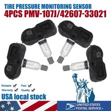 4PCS TPMS Genuine 42607-33021 OEM PMV-107J For Lexus Scion Tire Pressure Sensor