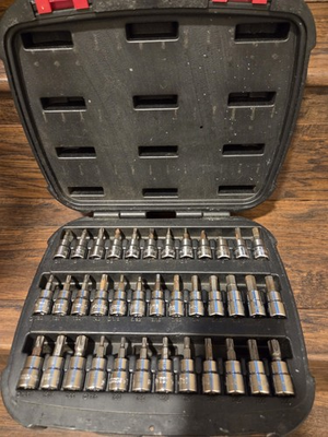 #ad Husky 3 8 in. Drive Master Bit Socket Set 37 Piece $45.00