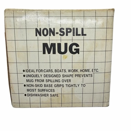 Yellow Beehive Mug No Spill Non-Skid Pottery Stoneware Travel Coffee with Box - Picture 7 of 12