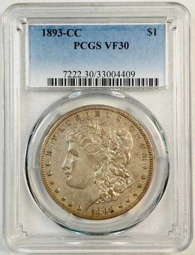 1893 CC Morgan Silver Dollar PCGS VF-30 Carson City