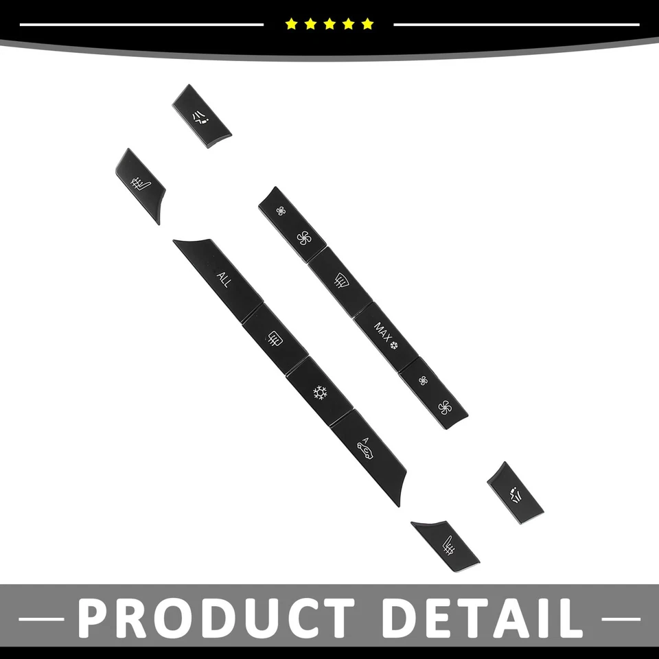 1/lote Tapas Botones Aire Acondicionado Tapas Llaveros aptas para BMW 530i 2009-2010 2012-2013 Foto 3 de 4