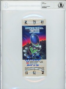HOF -TONY DUNGY- BECKETT Signed/Autograph/Auto SUPER BOWL XIII Football Ticket